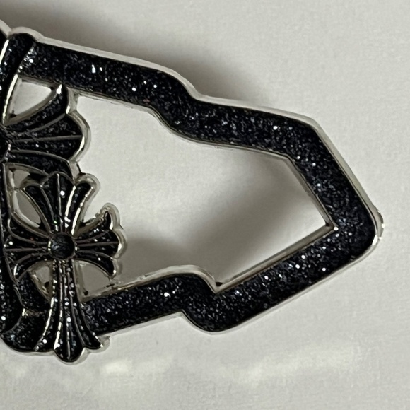 Chrome Hearts New Era Frame Hat Pin Pins Streetwear Fitted Hats Glitter Crosses - Picture 3 of 8